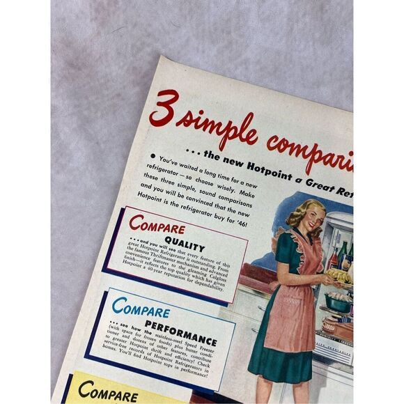 Vintage 1946 Ad for Hotpoint Electric Refrigerator Appliance Print Advertisement - Picture 5 of 5